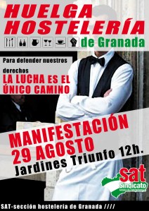 huelga hostelería 29 granada