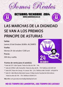 Autobuses a Asturias: Movilización «Somos Reales» Marchas de la&nbsp;Dignidad