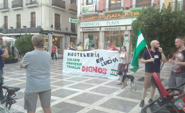 Se realizó la concentración-marcha por los derechos de los trabajadores/as de hostelería.