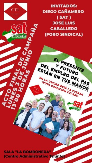 ACTO FINAL DE CAMPAÑÁ CARTEL.