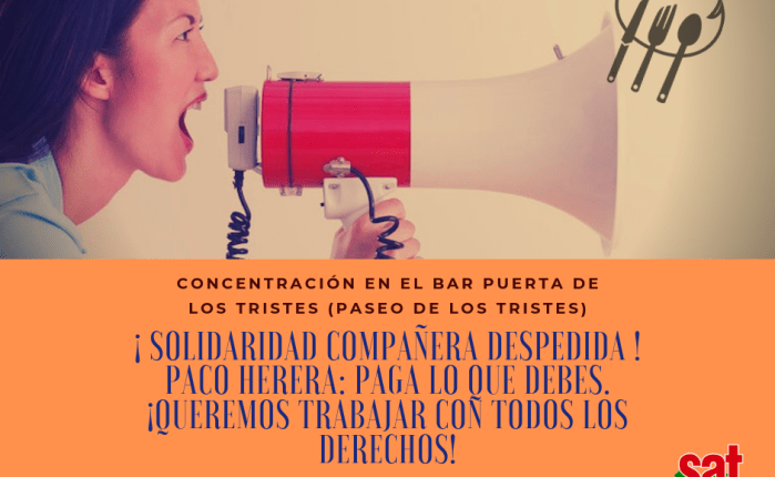 Próximas concentración en Puerta de los Tristes (sábado 29 – 14’00 horas)