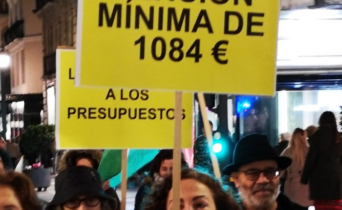 Granada exigió pensiones,trabajo y educación publicas y&nbsp;dignas.