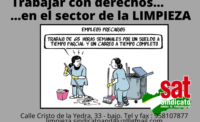 LA EMPRESA DE LIMPIEZA TEMPO DEBE TRES MENSUALIDADES A SUS TRABAJADORAS Y  NINGUNA ADMINISTRACIÓN TOMA MEDIDAS PARA&nbsp;EVITARLO.