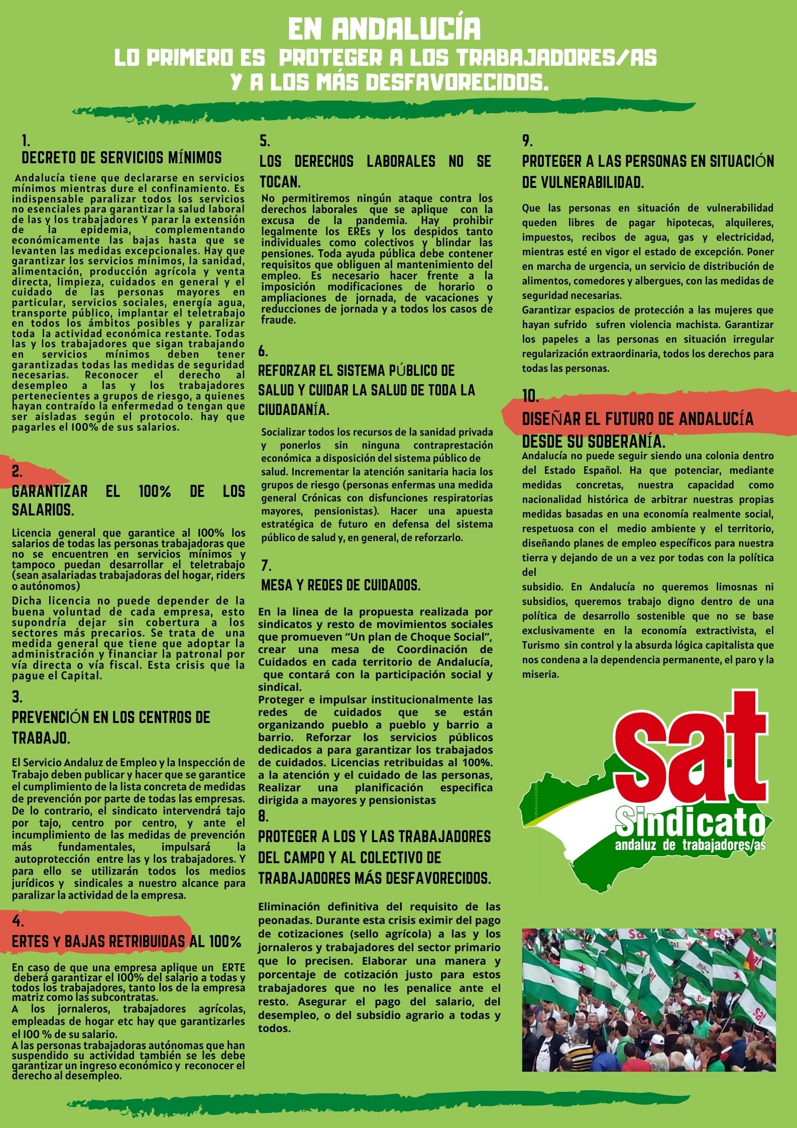 VAMOS PALANTE Manifiesto SAT