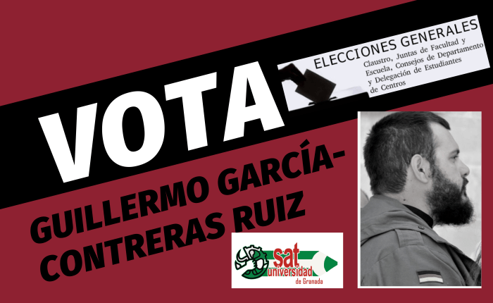 Guillermo García-Contreras Ruiz candidato a la Junta de&nbsp;Facultad.