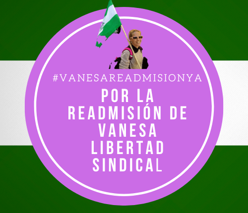 COMUNICADO EN APOYO A VANESA SÁNCHEZ #VanesaReadmisonYA