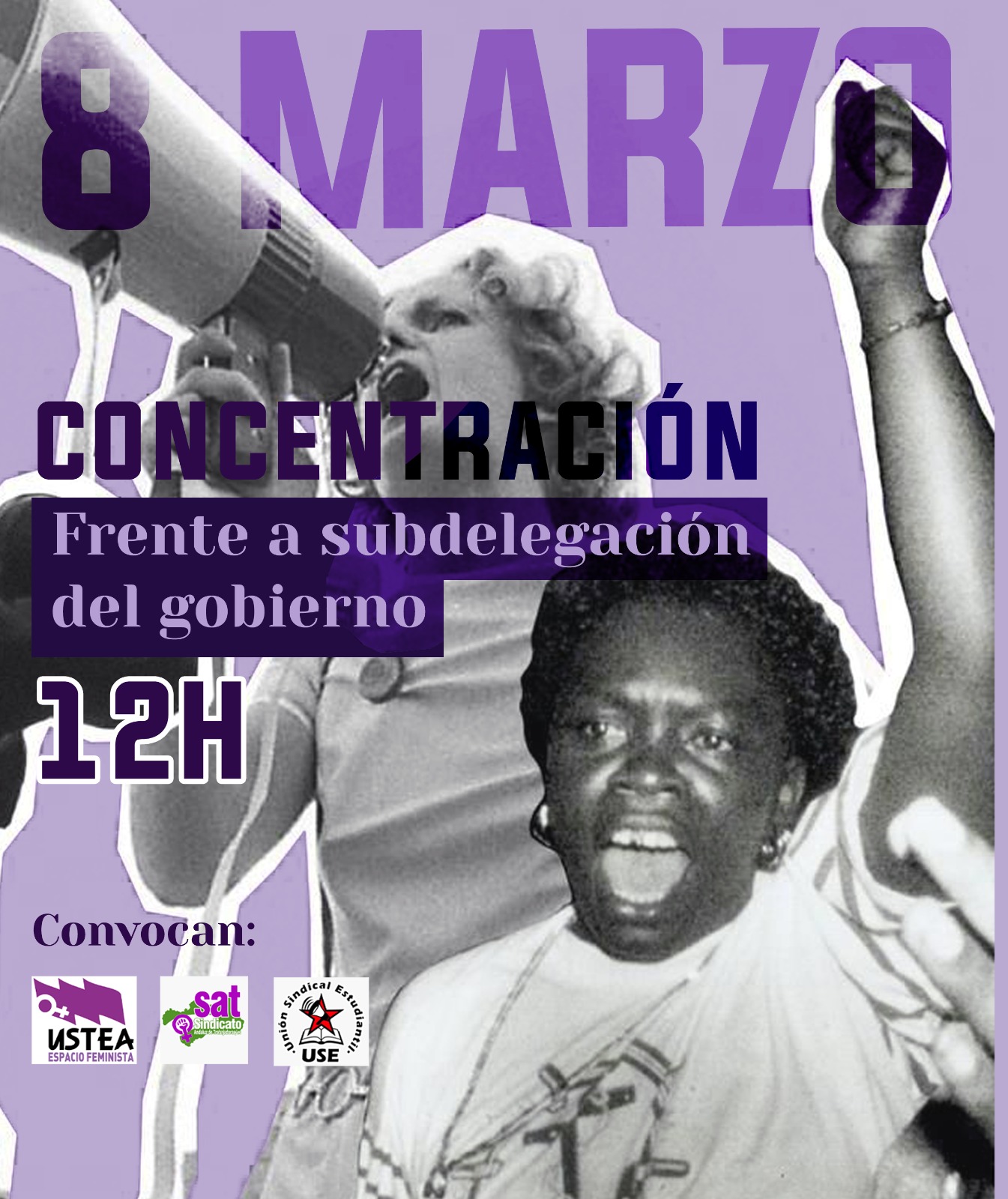 Cartel 8n de marzo (Mani Sindical).