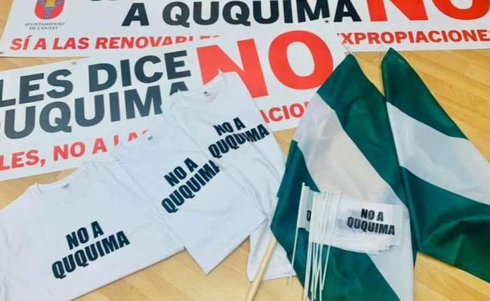 Tractorada y manifestación en Caniles contra la mega planta solar.