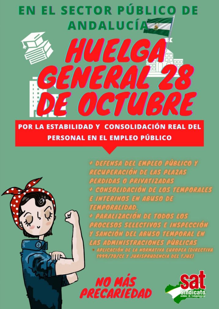 Cartel Huelga General 28 de octubre