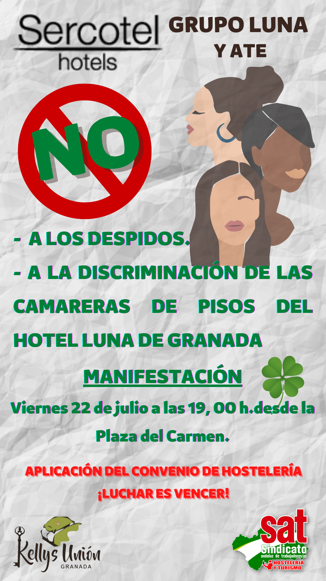 Manifestación 22 de julio. Cartel para pegar.-1