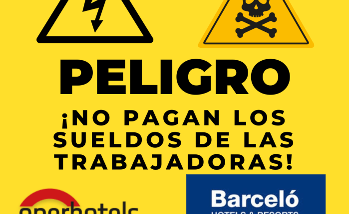 BARCELÓ NO PAGA LOS SALARIOS DE LAS TRABAJADORAS EN EL HOTEL OCCIDENTAL DE&nbsp;GRANADA.