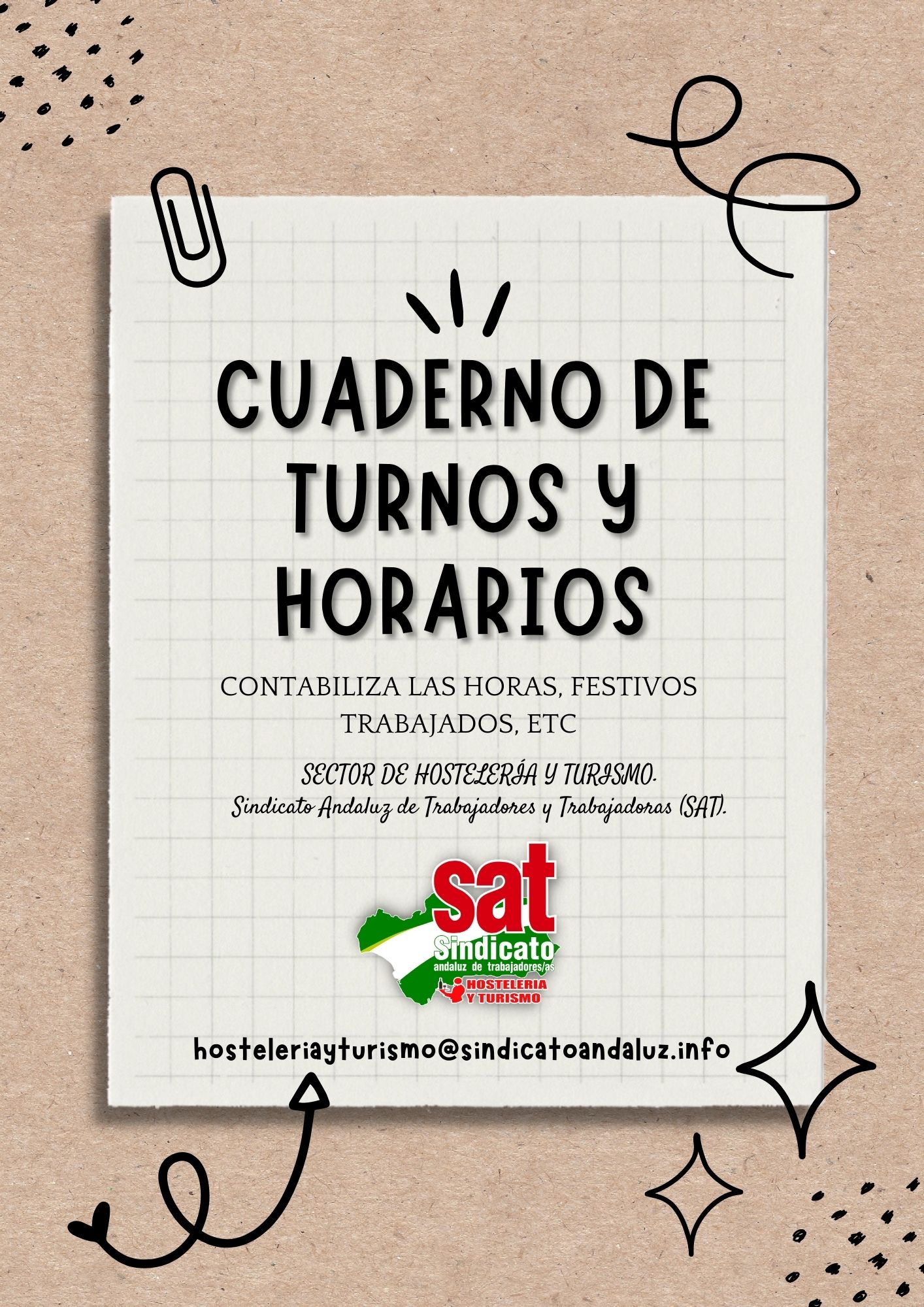 Cuaderno de Turnos y Horarios. SAT