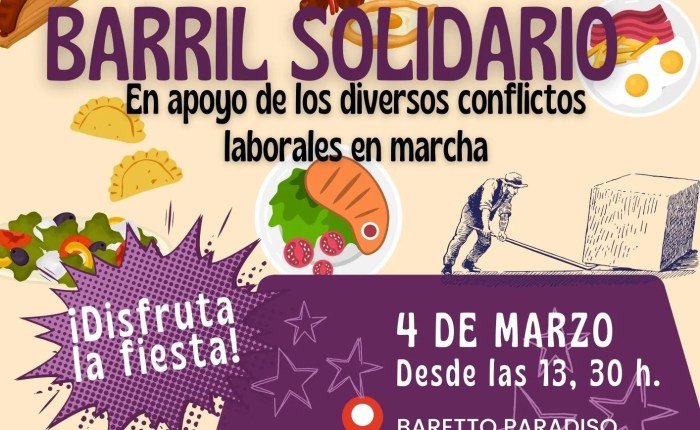 4 de marzo: BARRIL&nbsp;SOLIDARIO.